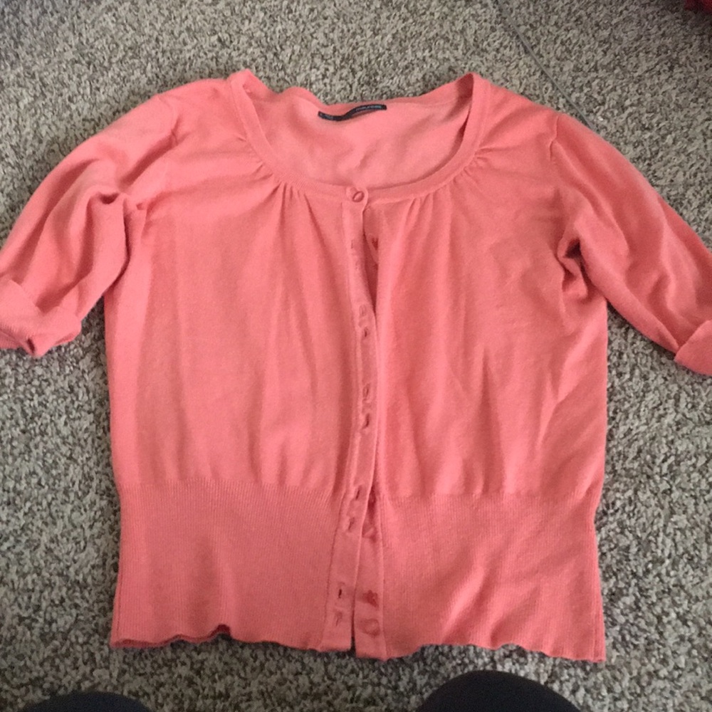 Maurice’s size Large coral color cardigan